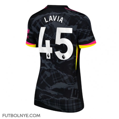 Camiseta Chelsea Romeo Lavia #45 Tercera Equipación para mujer 2024-25 manga corta